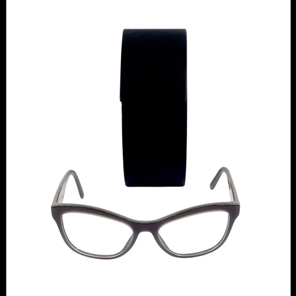 PRADA VPR29R Eyeglasses Frames Brown, 54-17-140- Made In Italy